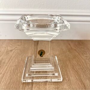 Vtg Waterford Crystal‎ Metropolitan Pillar Candle Holder 5.5” Discontinued NWT